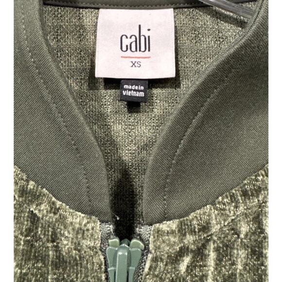Cabi Olive Green Uni Jacket Style# 4679 Women’s Size XS Textured Modern City - Picture 5 of 8